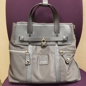 EUC Henri Bendel Jetsetter, Gray and gold